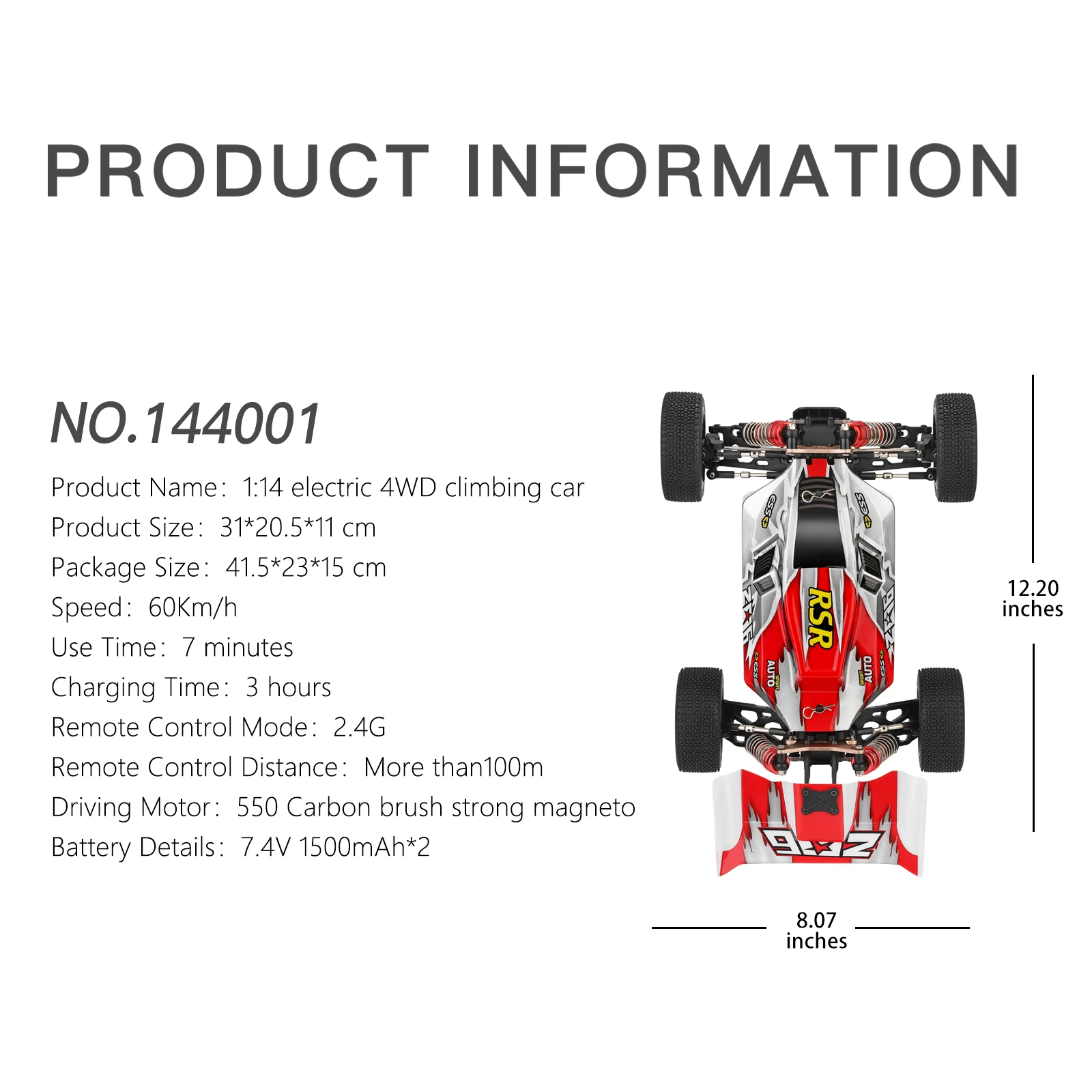 wltoys 144001 racing rc car WLtoys 144001 Racing RC Car 6